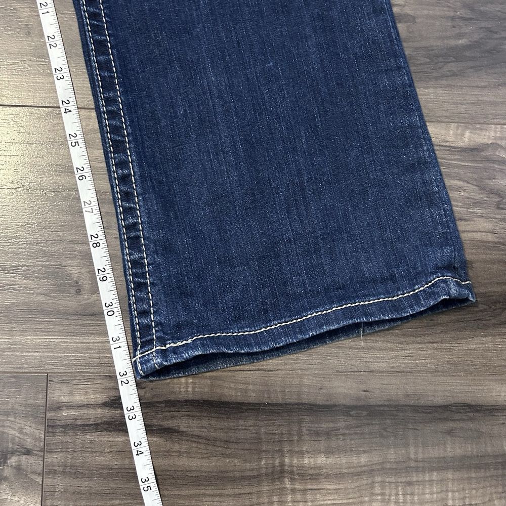 Ariat Real Denim Jeans Bootcut Flare Mid Rise Western Embroidered Women's 32R - Picture 7 of 9